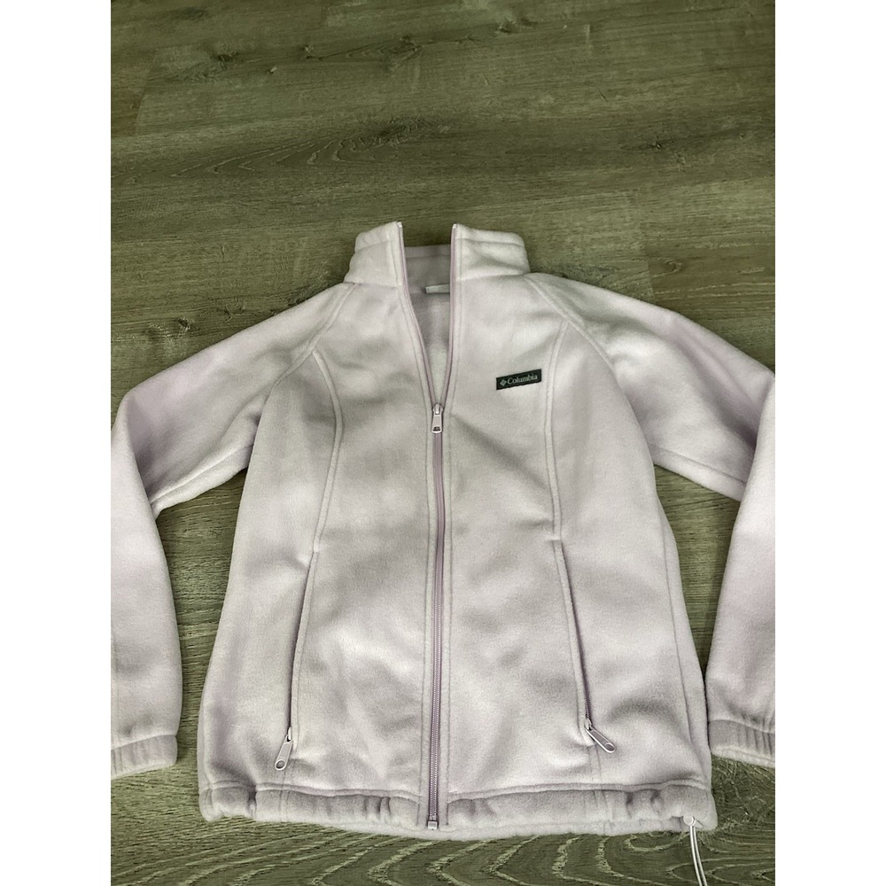Columbia Womens Size S Small Lilac Purple Full Zip Fleece Jacket Coat